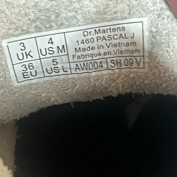 Dr. MARTENS 1460 PASCAL SNAKE METALLIC SUEDE BOOTS 5 w/3 g - Picture 15 of 16